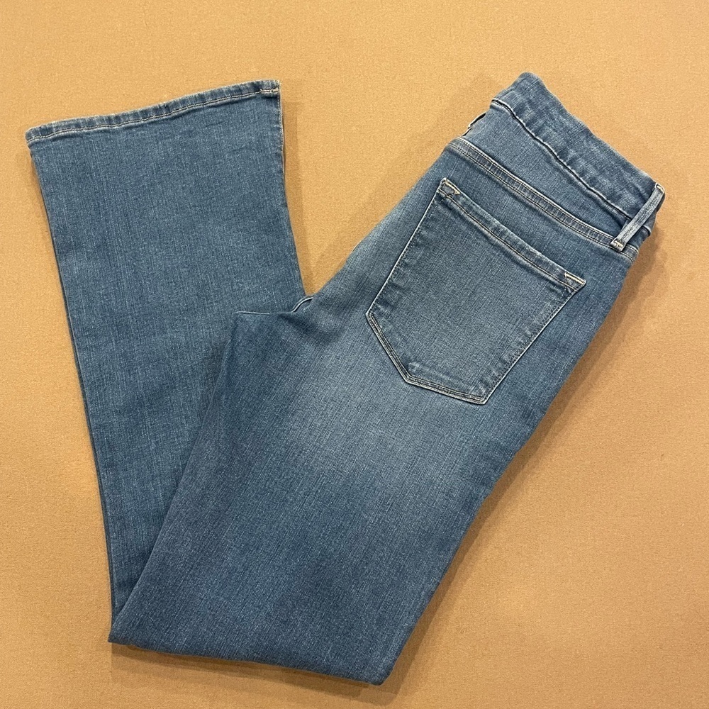 Frame Denim Le Crop Mini Boot With Side Slits Morongo Wash Size 27